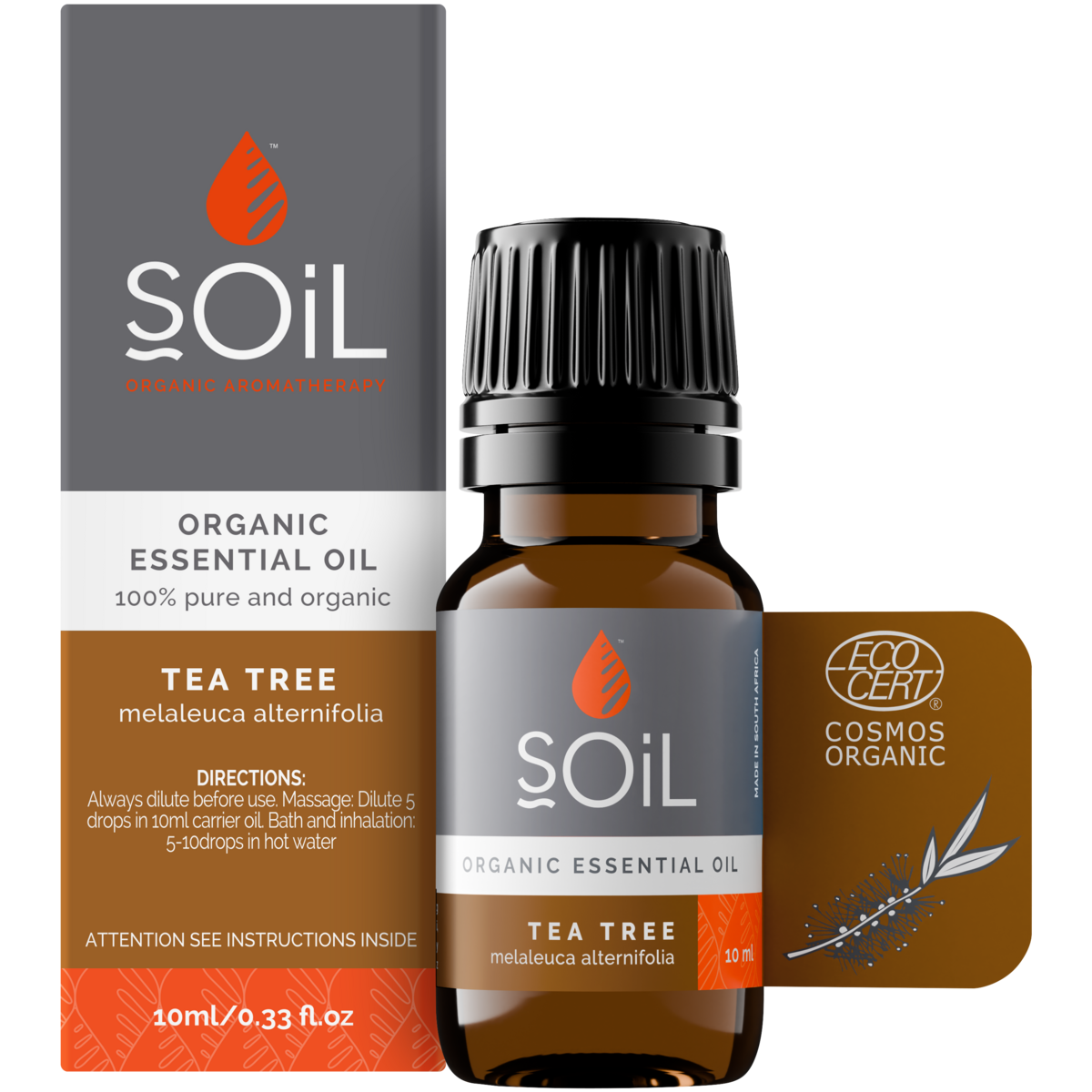 Organic Tea Tree Essential Oil (Melaleuca Alternifolia) 10ml