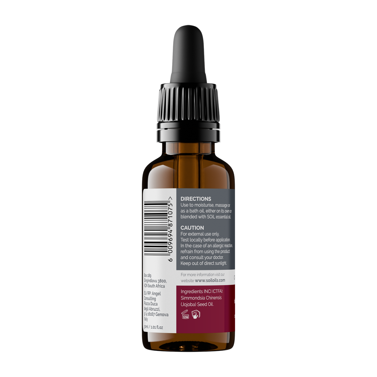 Organic Jojoba Oil (Simmondsia Chenensis) 30ml